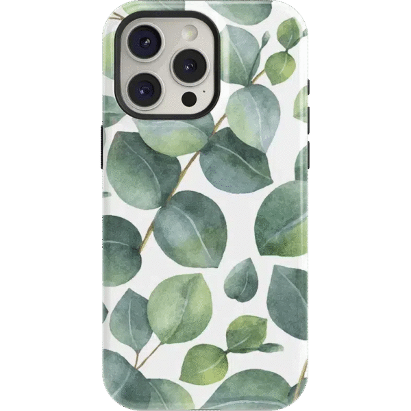 Leaf Me Alone | Green Floral Print Case