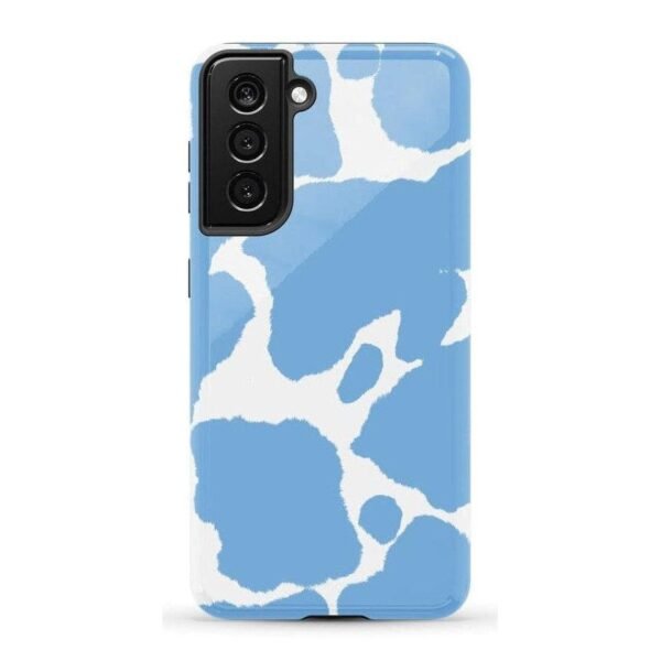 Current MOOd | Light Blue Cow Print Samsung Case