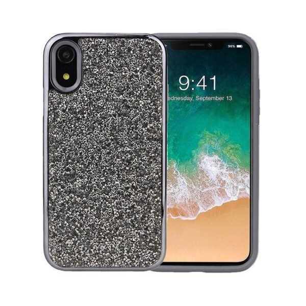 All That Glitter | Charcoal Silver Crystal Case