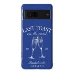 Last Toast | Blue Coastal Bachelorette Case