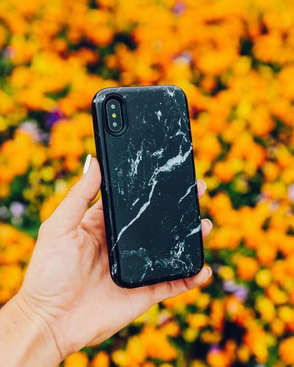 Black Pearl | Classic Black Marble Case