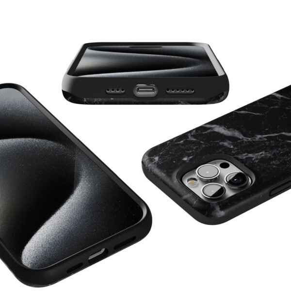 Black Pearl | Classic Black Marble Case