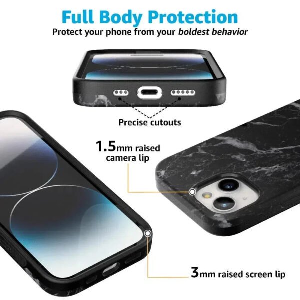 Black Pearl | Classic Black Marble Case