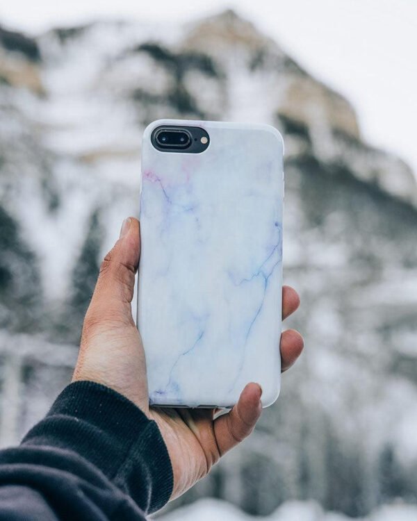 Cotton Candy | Blue & Purple Marble Case