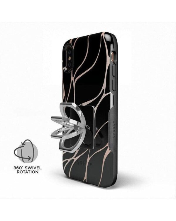Classic Black iPhone Ring & Kickstand