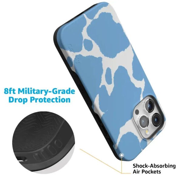 Current MOOd | Light Blue Cow Print Case