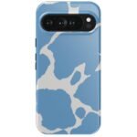 Current MOOd | Light Blue Cow Print Google Pixel Case
