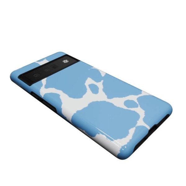 Current MOOd | Light Blue Cow Print Google Pixel Case