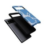 Current MOOd | Light Blue Cow Print Google Pixel Case