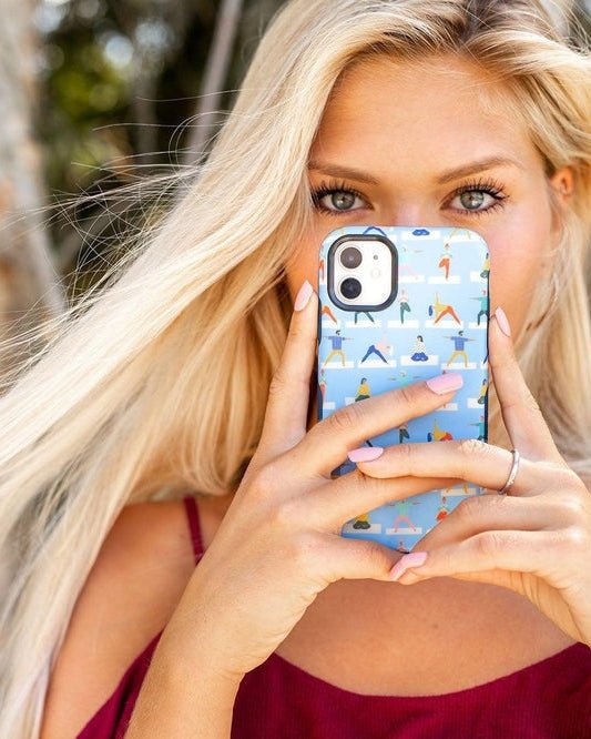Go with the Flow | Light Blue Yoga Case