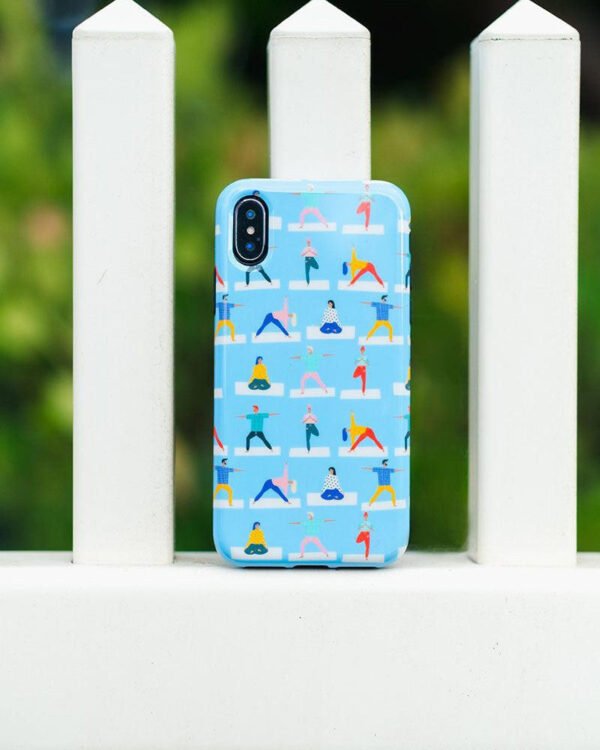 Go with the Flow | Light Blue Yoga Case