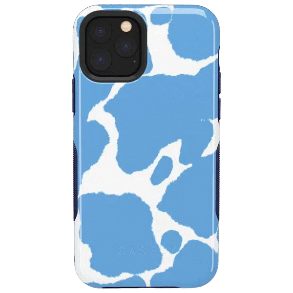 Current MOOd | Light Blue Cow Print Case