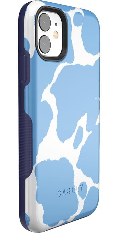 Current MOOd | Light Blue Cow Print Case