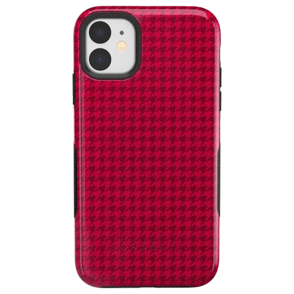 Best Dressed | Red Houndstooth Case