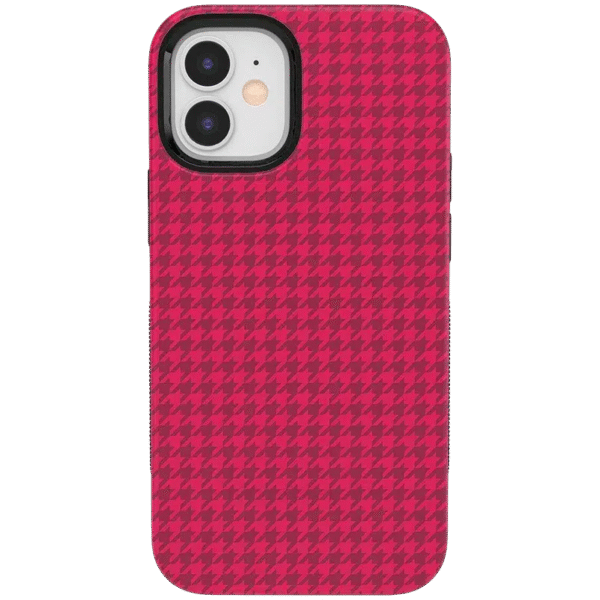 Best Dressed | Red Houndstooth Case