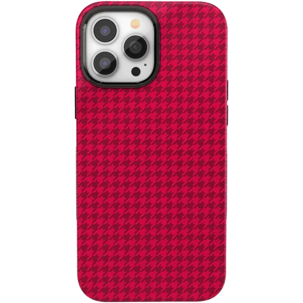 Best Dressed | Red Houndstooth Case