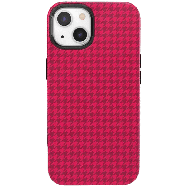 Best Dressed | Red Houndstooth Case