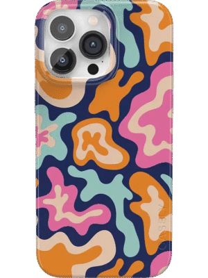 Midnight Color Splash | Abstract Retro Case