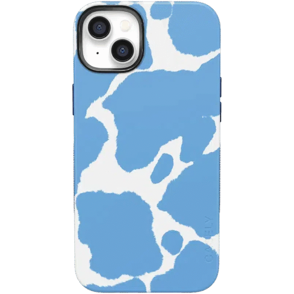 Current MOOd | Light Blue Cow Print Case