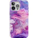 Tie Dying Over You | Purple Marble iPhone Case