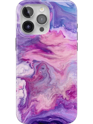 Tie Dying Over You | Purple Marble iPhone Case
