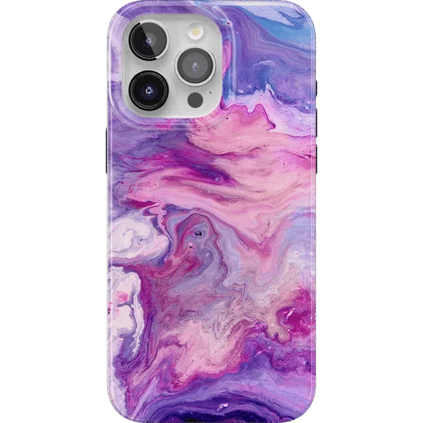 Tie Dying Over You | Purple Marble iPhone Case