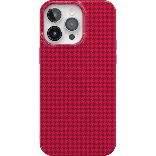 Best Dressed | Red Houndstooth Case