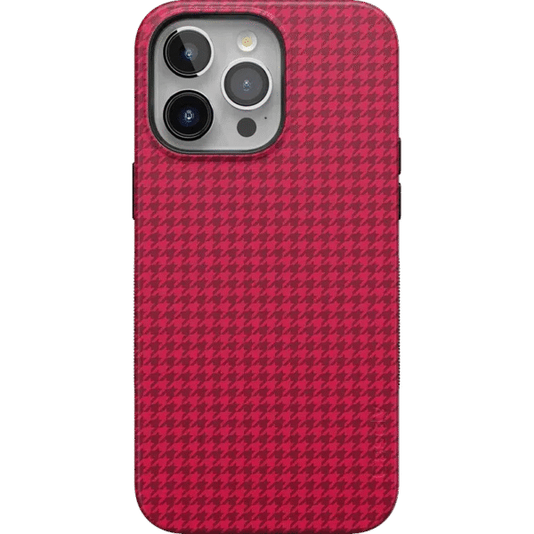 Best Dressed | Red Houndstooth Case