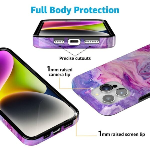 Tie Dying Over You | Purple Marble iPhone Case