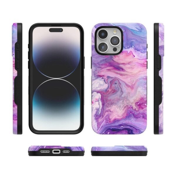 Tie Dying Over You | Purple Marble iPhone Case