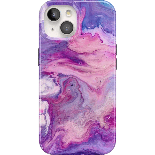 Tie Dying Over You | Purple Marble iPhone Case