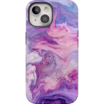 Tie Dying Over You | Purple Marble iPhone Case