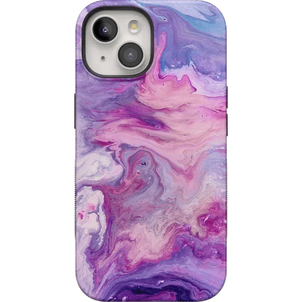 Tie Dying Over You | Purple Marble iPhone Case