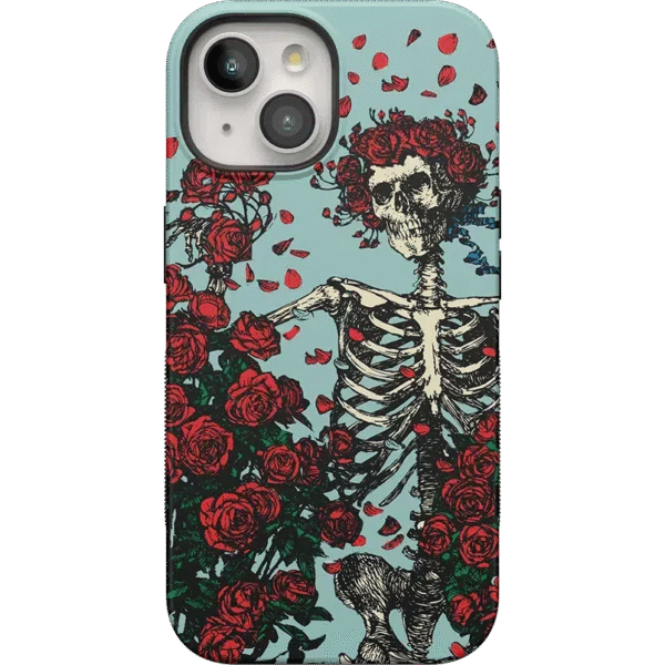Forever Grateful | Grateful Dead Skeleton Floral Case