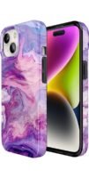 Tie Dying Over You | Purple Marble iPhone Case