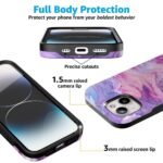 Tie Dying Over You | Purple Marble iPhone Case