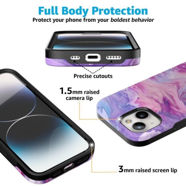 Tie Dying Over You | Purple Marble iPhone Case