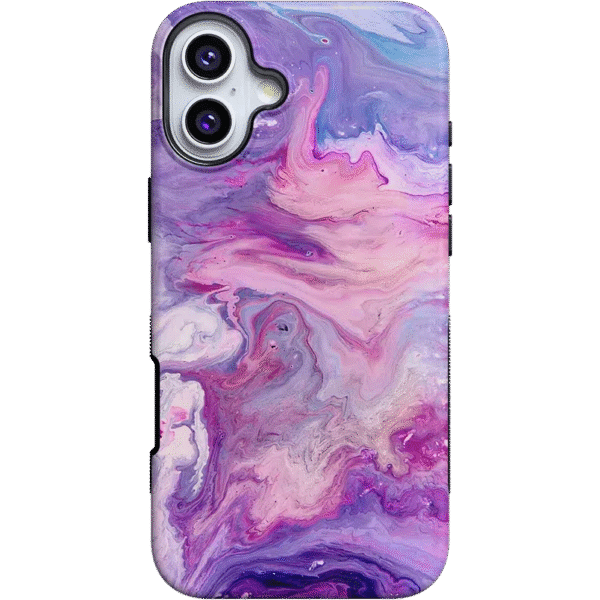 Tie Dying Over You | Purple Marble iPhone Case