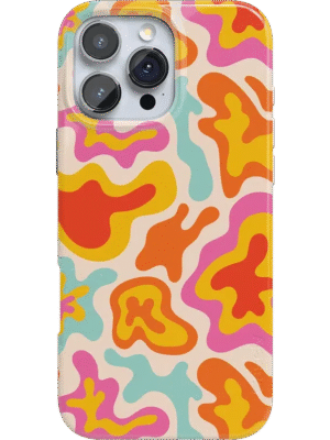 Tropical Color Splash | Abstract Retro Case