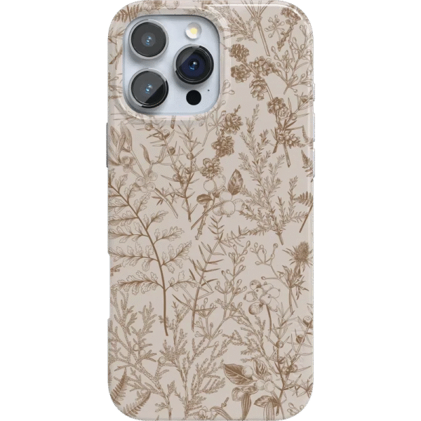 Beige Garden | Neutral Floral Case
