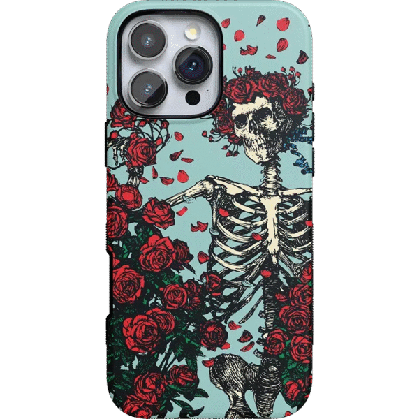 Forever Grateful | Grateful Dead Skeleton Floral Case