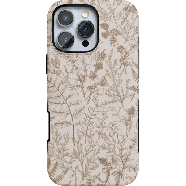 Beige Garden | Neutral Floral Case