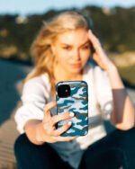In Formation | Metallic Blue Camo Case