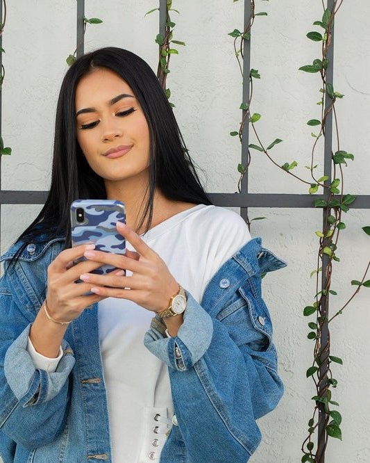 In Formation | Metallic Blue Camo Case