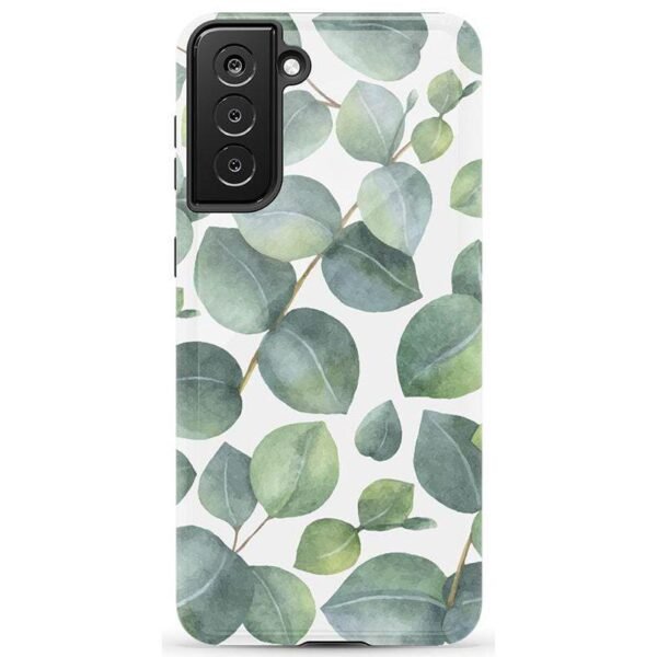 Leaf Me Alone | Green Floral Print Samsung Case