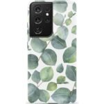 Leaf Me Alone | Green Floral Print Samsung Case