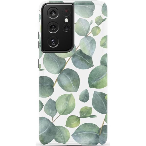 Leaf Me Alone | Green Floral Print Samsung Case