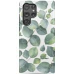 Leaf Me Alone | Green Floral Print Samsung Case