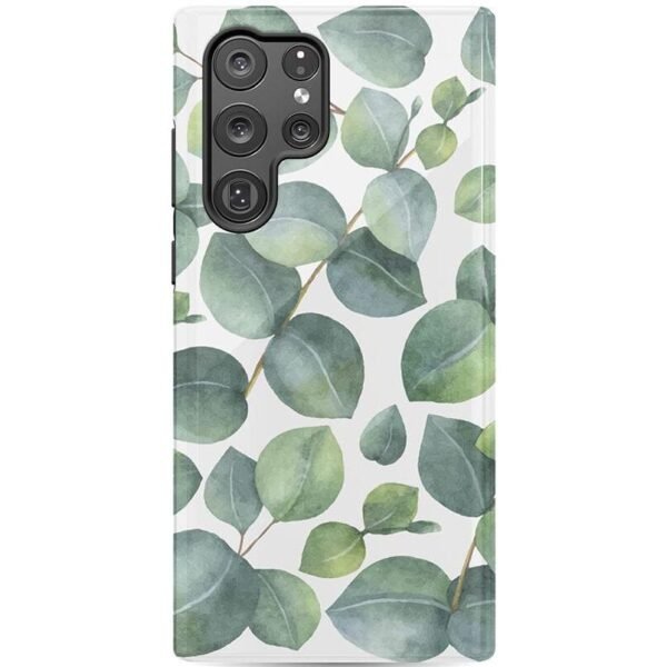 Leaf Me Alone | Green Floral Print Samsung Case