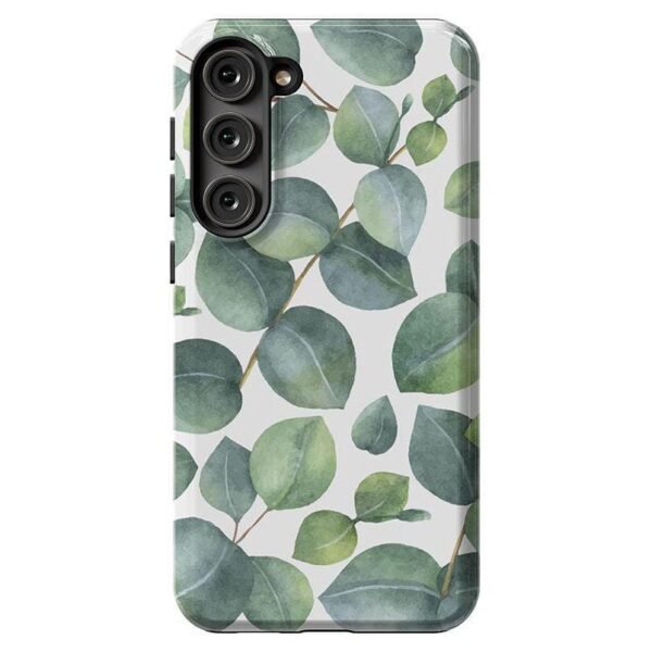 Leaf Me Alone | Green Floral Print Samsung Case
